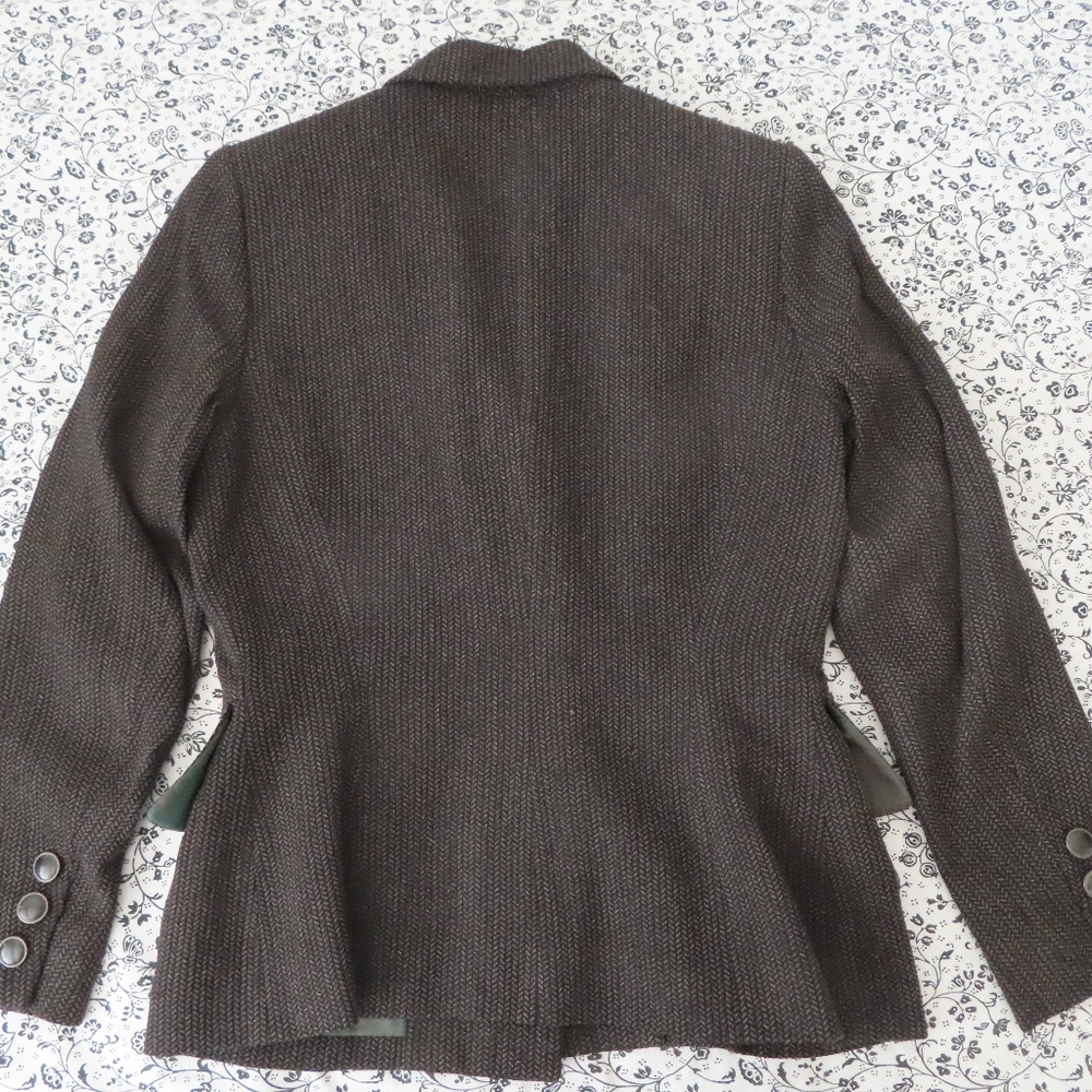 Barbara Bui Herringbone Pattern 2-Piece Wool Blend - image 4